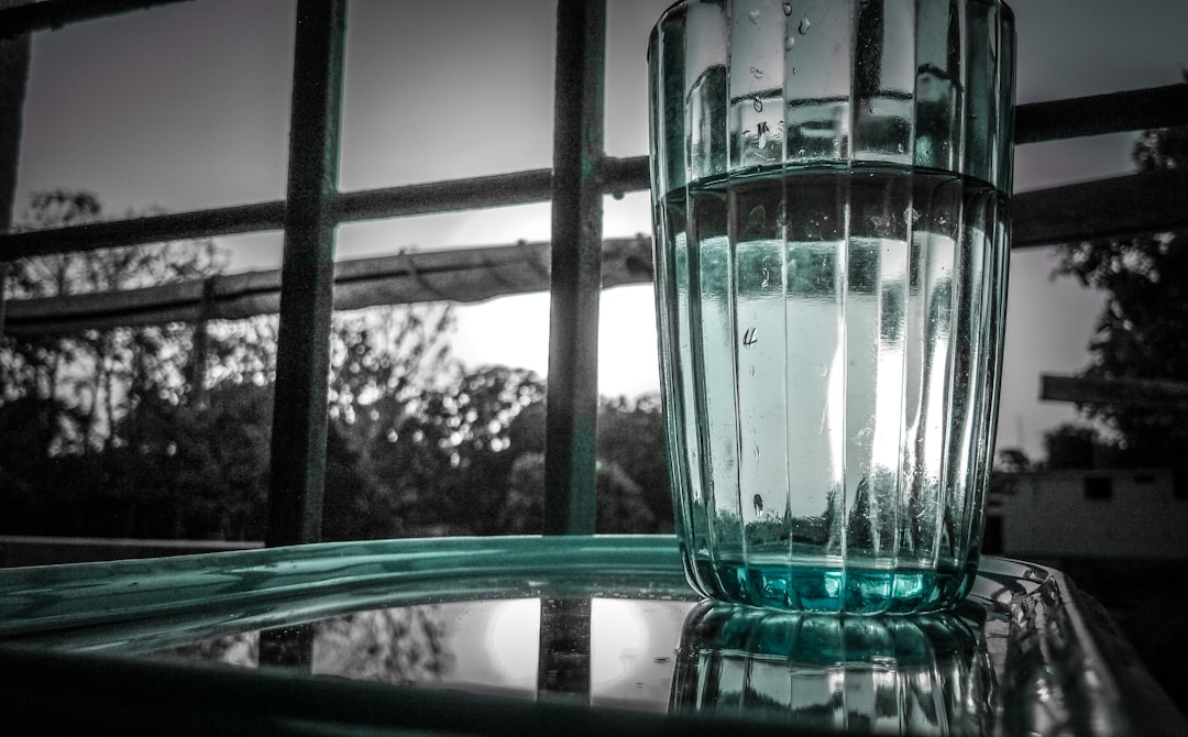Close-up of a clear glass of water