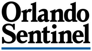 Orlando Sentinel black text with blue underline